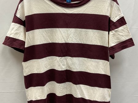 Striped Pattern Top Short Sleeve Basic Old Navy, Size M Fashion