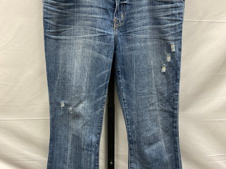 Blue Denim Jeans Cropped Current elliott, Size 8 Hot on Sale