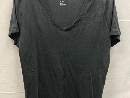 Black Top Short Sleeve Basic A New Day, Size Xl Hot on Sale