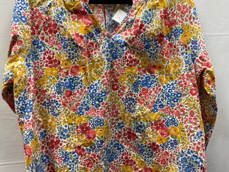 Floral Print Top Long Sleeve Croft And Barrow, Size L For Discount