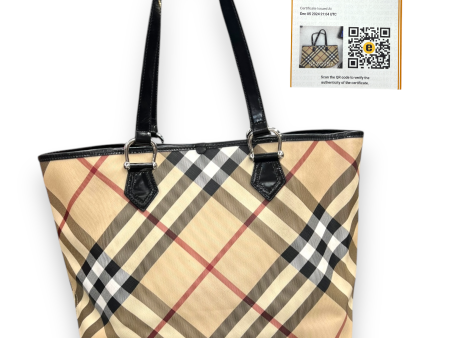 Tote Luxury Designer By Burberry, Size: Large Online Hot Sale