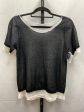 Black & White Top Short Sleeve Clothes Mentor, Size M Fashion