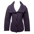 Alpaca Wool Blend Cardigan Sweater By Kuna In Purple, Size: M Fashion