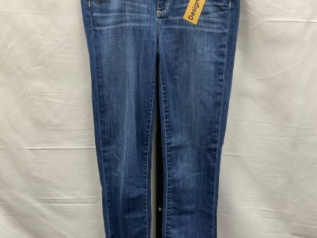 Blue Denim Jeans Designer Paige, Size 8 Online Sale