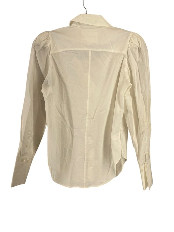 Top Long Sleeve By Frame In White, Size: Xs Online Sale