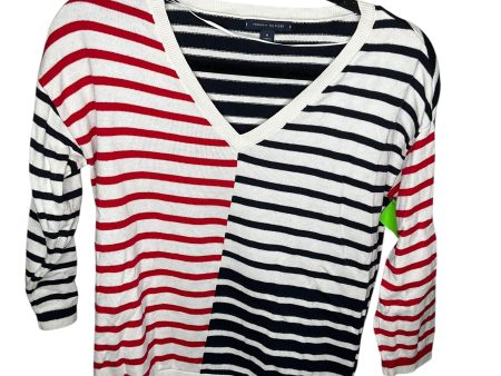 Top Long Sleeve By Tommy Hilfiger In Striped Pattern, Size: M Cheap