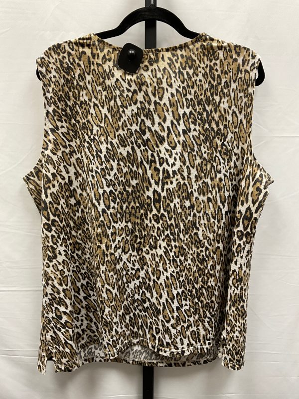 Animal Print Top Sleeveless Tanjay, Size 2x For Discount