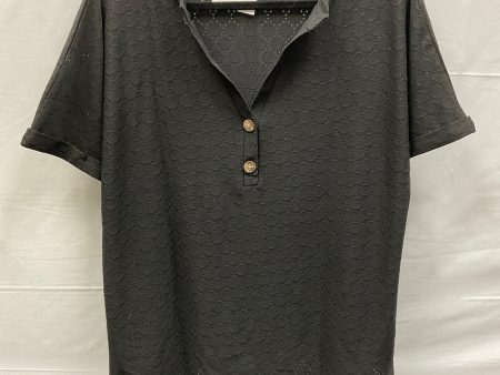 Black Top Short Sleeve Clothes Mentor, Size Xl Discount