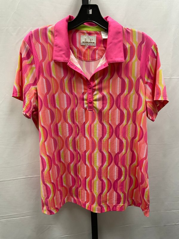 Top Short Sleeve By Clothes Mentor In Multi-colored, Size: L Cheap