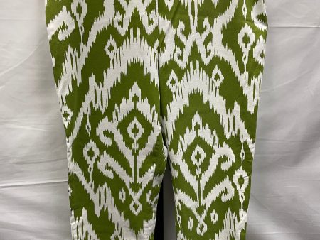 Green & White Pants Cropped Chicos, Size 14 Supply