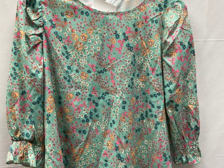 Floral Print Top Long Sleeve Shein, Size M on Sale