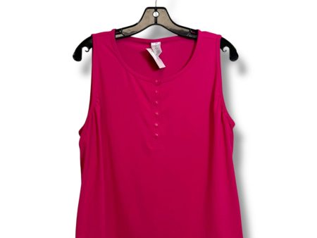 Tank Top By Livi Active In Hot Pink, Size: Xl on Sale