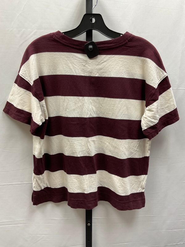 Striped Pattern Top Short Sleeve Basic Old Navy, Size M Fashion