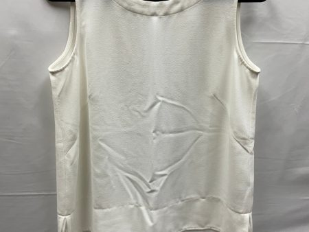 White Top Sleeveless Linea By Louis Dellolio, Size M Online Hot Sale