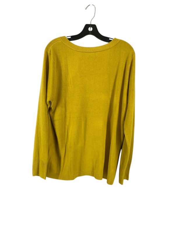 Top Long Sleeve By Croft And Barrow In Chartreuse, Size: Xl Cheap