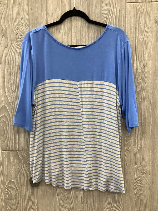 Top Short Sleeve By Clothes Mentor In Blue, Size: 3x Hot on Sale