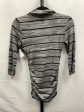 Black & Grey Top 3 4 Sleeve Ab Studio, Size Xs Supply