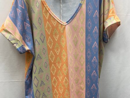 Top Short Sleeve By Bibi In Multi-colored, Size: S For Discount