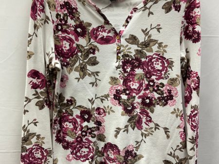 Top Long Sleeve By Karen Scott In Floral Print, Size: M on Sale