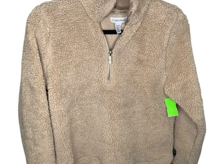 Sweatshirt Collar By Calvin Klein In Brown, Size: S Online Hot Sale