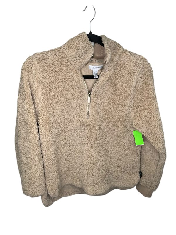 Sweatshirt Collar By Calvin Klein In Brown, Size: S Online Hot Sale