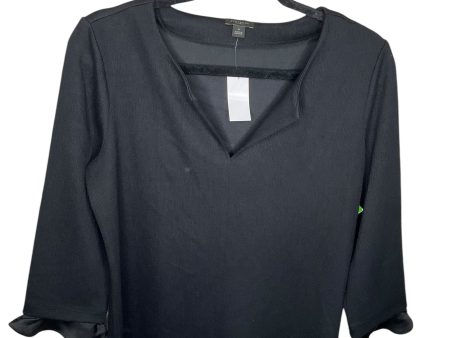 Top Long Sleeve By Ann Taylor In Black, Size: M Discount