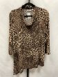 Animal Print Top 3 4 Sleeve Susan Graver, Size M For Sale