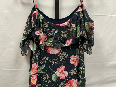 Floral Print Top Short Sleeve Cabi, Size M Online Hot Sale