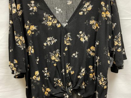 Floral Print Top Short Sleeve Clothes Mentor, Size Xl For Sale