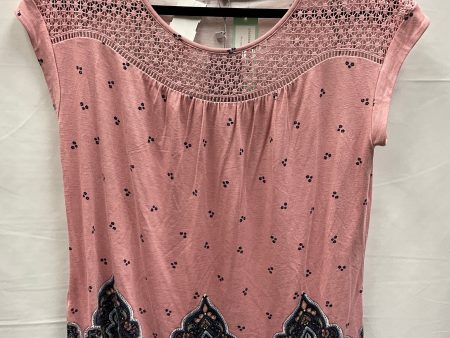 Blue & Pink Top Short Sleeve Daniel Rainn, Size S Discount