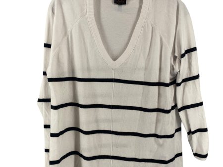 Top Long Sleeve By Mod In Black & White, Size: Xl Supply