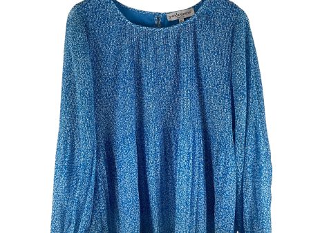 Top Long Sleeve By Grand And Greene In Blue, Size: M Online