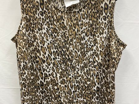 Animal Print Top Sleeveless Tanjay, Size 2x For Discount