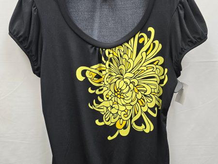 Black & Yellow Top Short Sleeve Worthington, Size L For Sale