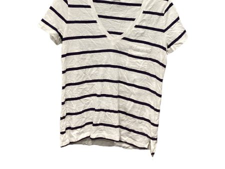 Top Short Sleeve Basic By Madewell In Striped Pattern, Size: S Cheap