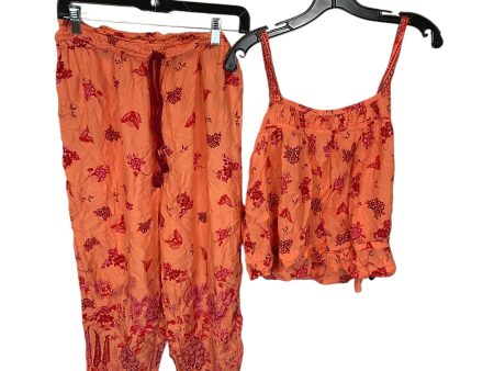 Pants Set 2pc By Anthropologie In Orange, Size: S For Discount