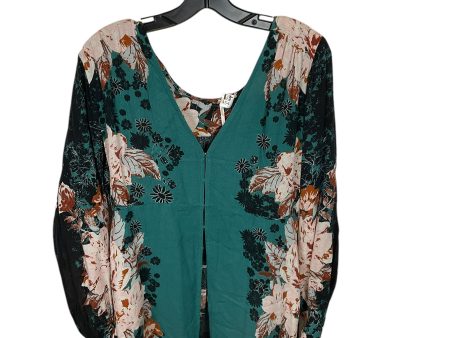 Tunic Long Sleeve By Free People In Floral Print, Size: L Hot on Sale