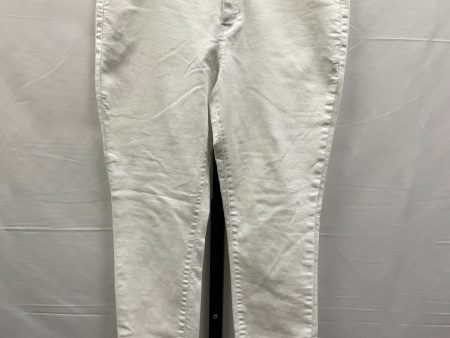 White Jeans Skinny D Jeans, Size 6 Online Sale