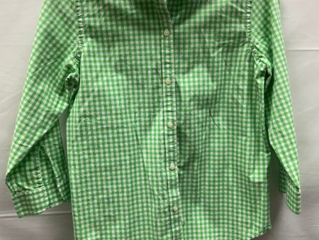 Green Top Long Sleeve Lauren By Ralph Lauren, Size S For Sale