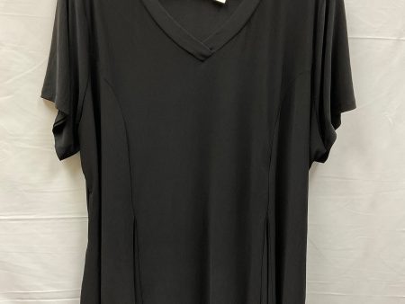 Black Top Short Sleeve Attitude, Size 3x Cheap