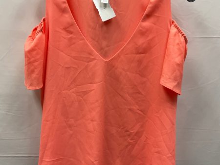 Coral Top Short Sleeve Bisou Bisou, Size S Hot on Sale