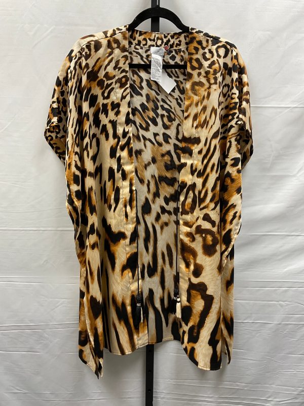 Animal Print Swimwear Cover-up Chicos, Size S Cheap