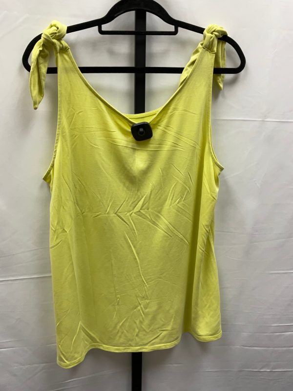 Yellow Top Sleeveless Time And Tru, Size Xl Sale