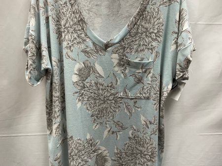 Floral Print Top Short Sleeve Sew In Love, Size L Online now