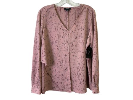 Top Ls Basic By Alfani In Pink, Size:M For Cheap