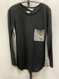 Top Long Sleeve By Zenana Outfitters In Black & Grey, Size: M Cheap