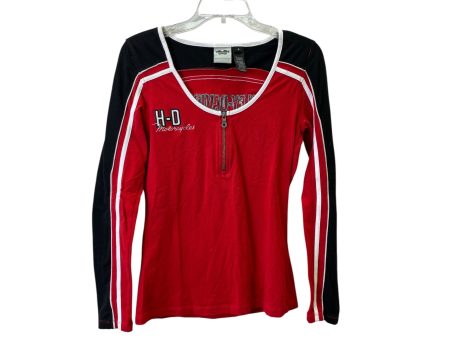 Top Ls By Harley Davidson In Black & Red, Size:S Online Hot Sale