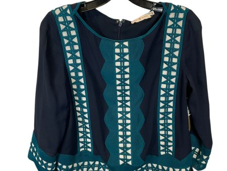 Top Long Sleeve Designer By Tory Burch In Blue, Size: 4 Online now