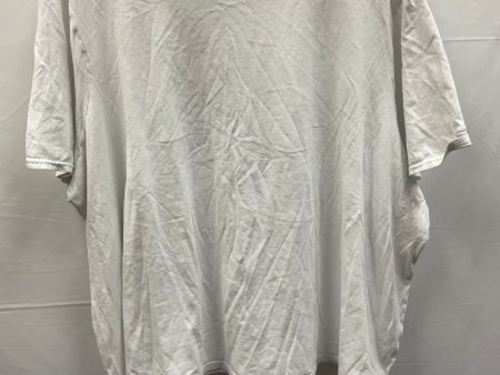 White Top Short Sleeve Basic Fabletics, Size 3x Cheap