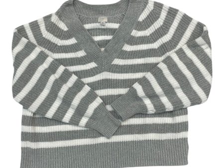 Sweater By A New Day In Grey & White, Size: Xl Sale